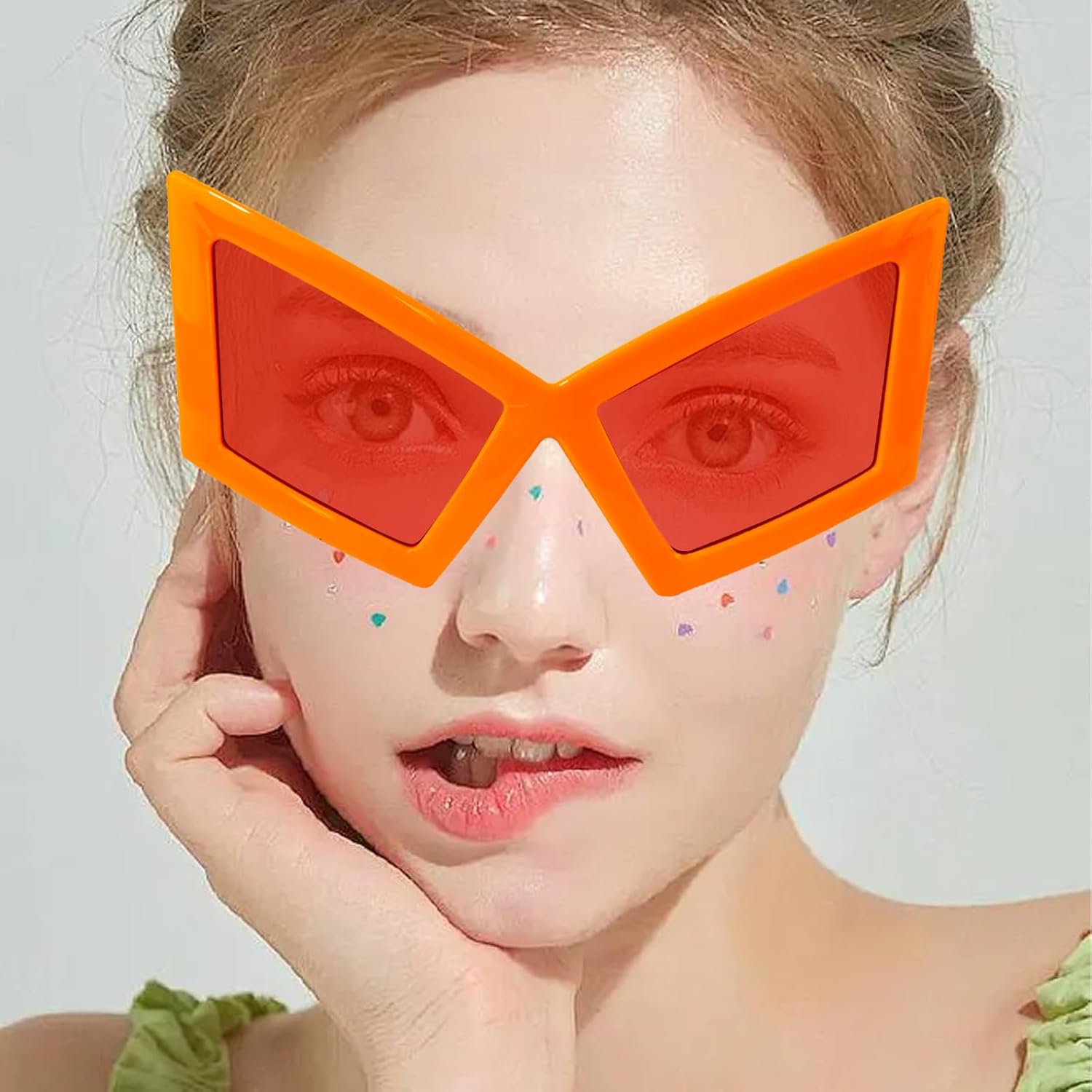 Funny Oversized Party Glasses Sunglasses Max Width 5.9", Hilarious Costume Accessories for Birthdays, Dance Parties - Image 7