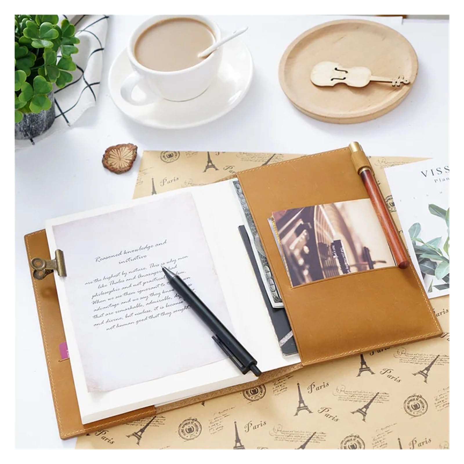 A5A6B6 Skizzenbuch-Planer mit Gitter, leere Einlage, Retro-Notizbücher und Tagebücher, Tagebucheinband, Schreibwaren(A5 brown,With lined paper)