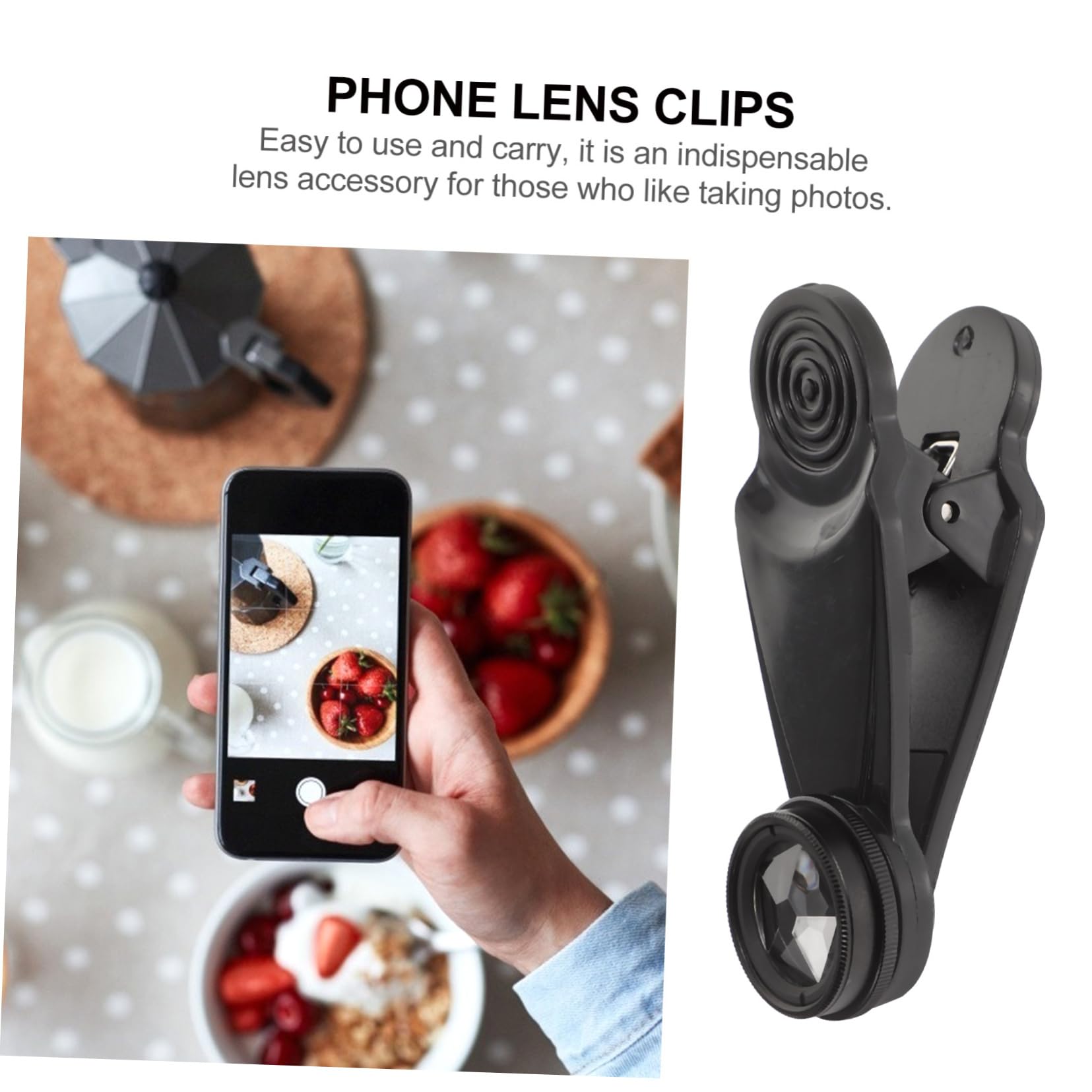 Mikinona Kit Obiettivo Per Fotocamera Telefono Obiettivo Grandangolo Macro Fisheye Professionale Realizzato in Materiali Per Scatti Fotografici e Regali