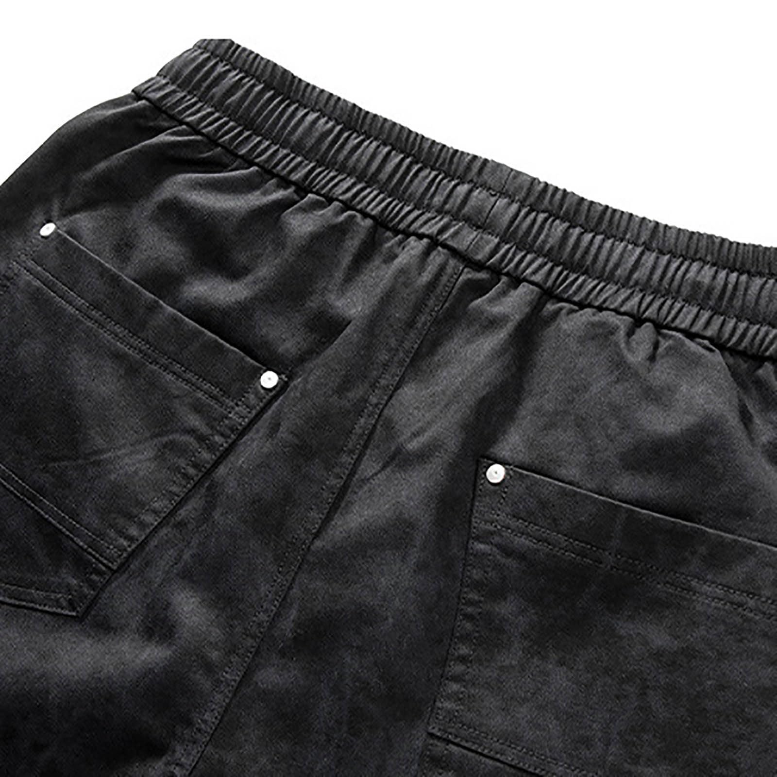 Herren Herbst und Winter Gewaschene Fallschirmjägerhose Herren lockere gerade Beinhose mit weitem Bein Trendsport Freizeithose
