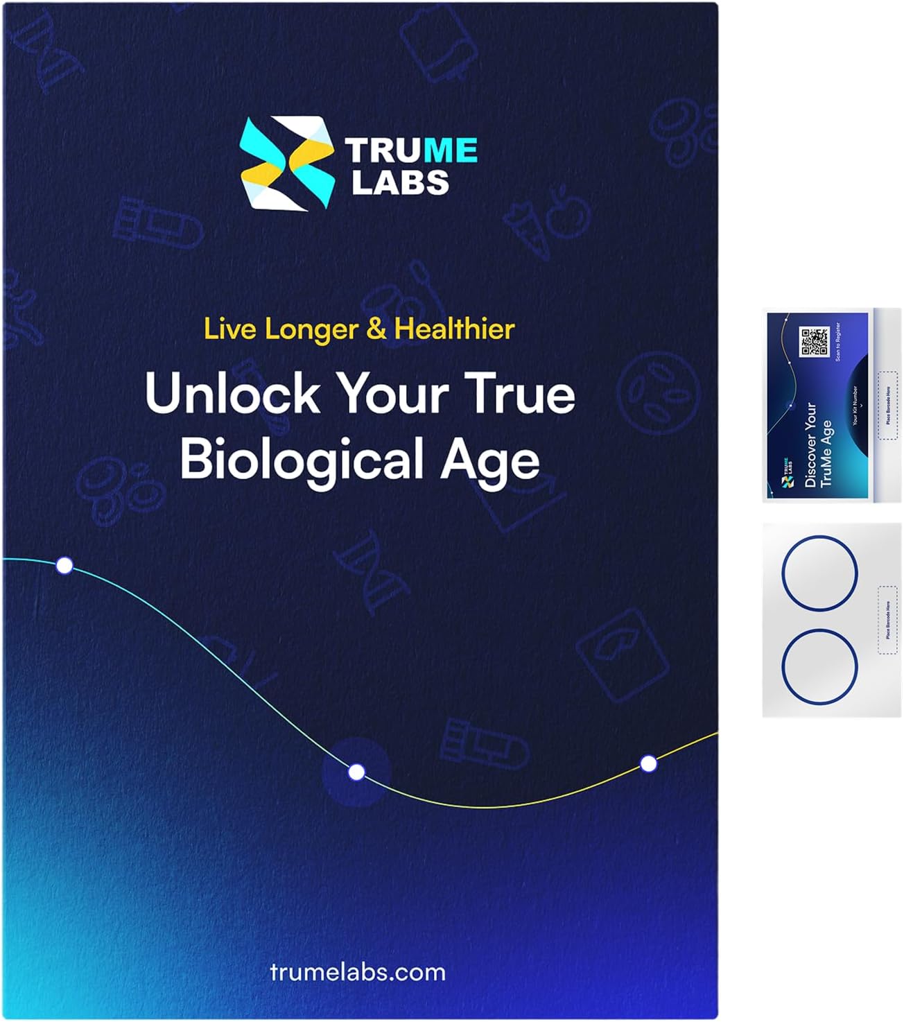 Biological Age Test Kit | DNA Methylation Analysis | At-Home Saliva Collection | Biological Aging Insights & Peer Comparison | Personalized 10-Page Wellness Report | Results in 1-2 Weeks