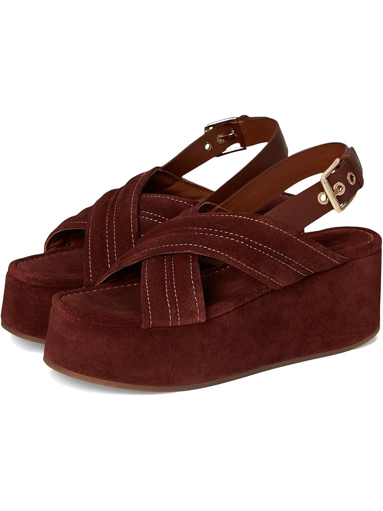 Brown Free People Beach Party Platform