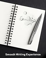 Vista 2 de Bolígrafos Cambond de tinta negra - Bolígrafos a granel de metal para diarios, regalos, negocios, hombres, policía, asistentes de vuelo, punta media