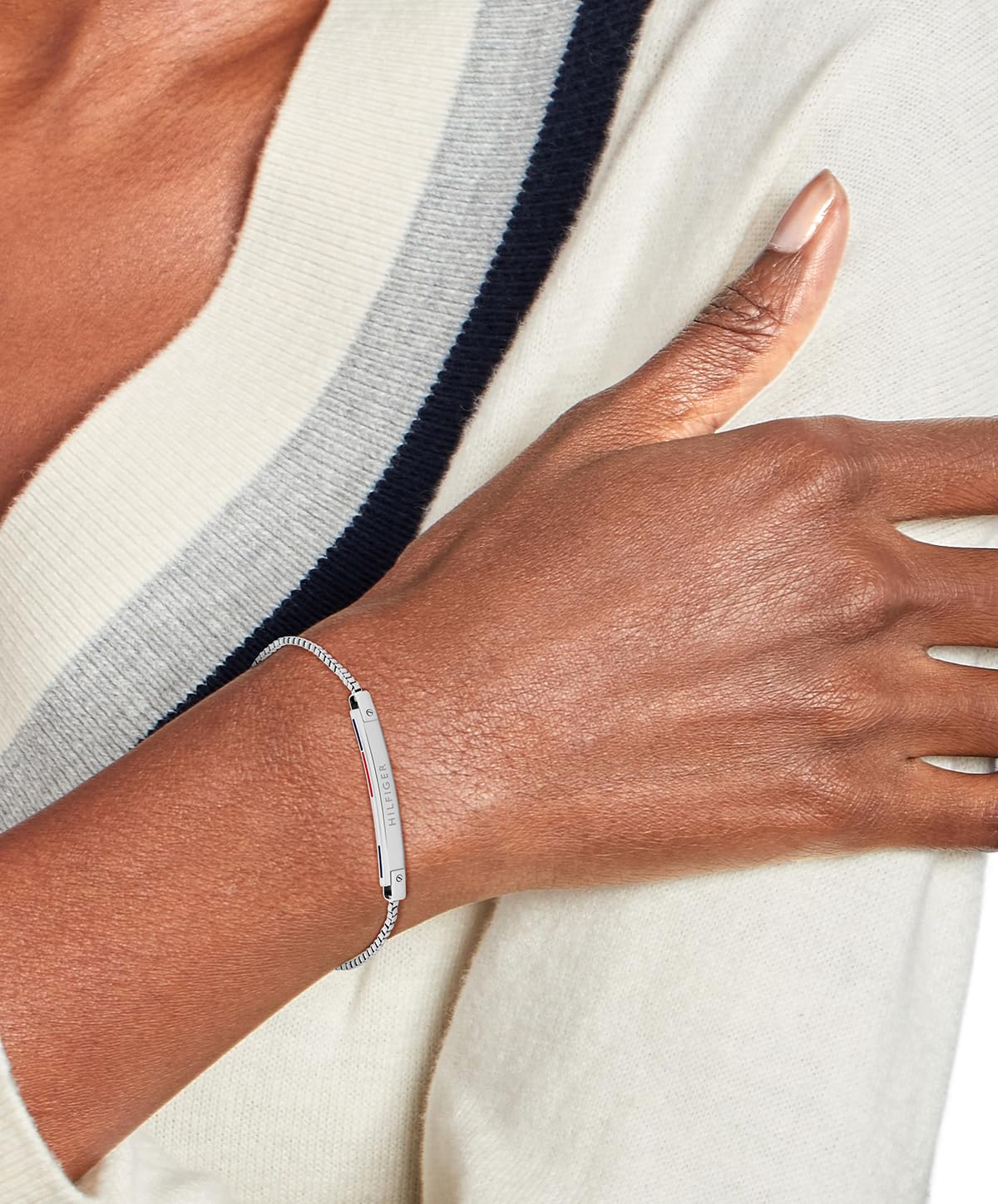 Tommy Hilfiger Jewelry Pulsera de Cadena para Mujer en Acero Inoxidable - Disponible en Plata u Oro