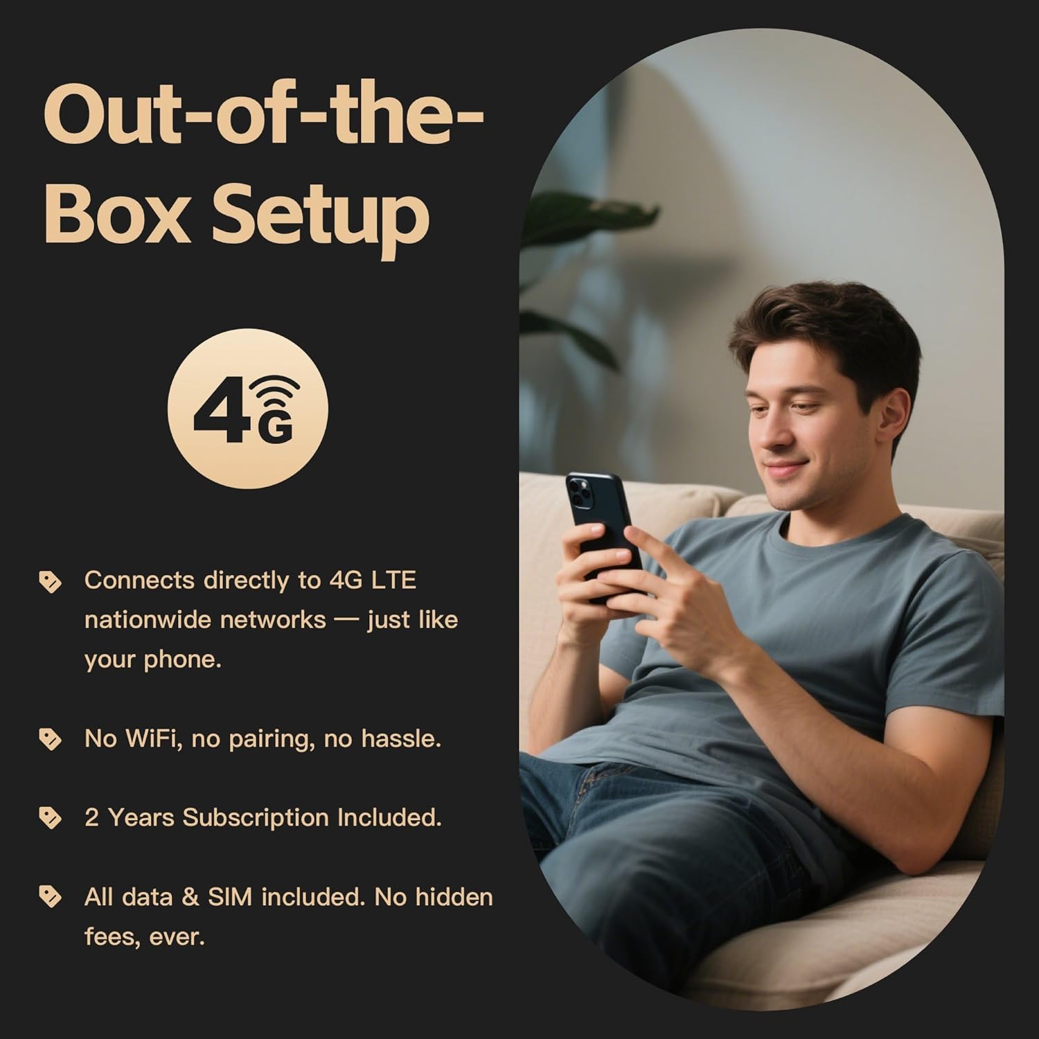 Cellular Temperature Monitor for RV Pet Safety – 4G Remote Temperature, Humidity & Power Outage Monitor for Vacation Home & Server Room | App Controlled | No WiFi | 2 Year Subscription Included