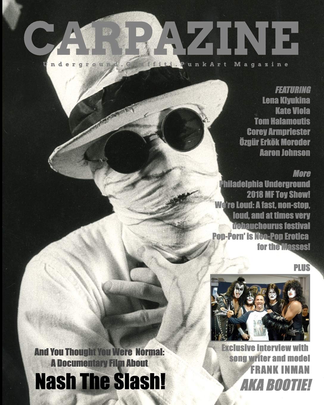 アート・デザイン・音楽 GREY ZONE MAGAZINE 2018 DECEMBER Carpazine Art Magazine Issue Number 18: Underground. Graffiti