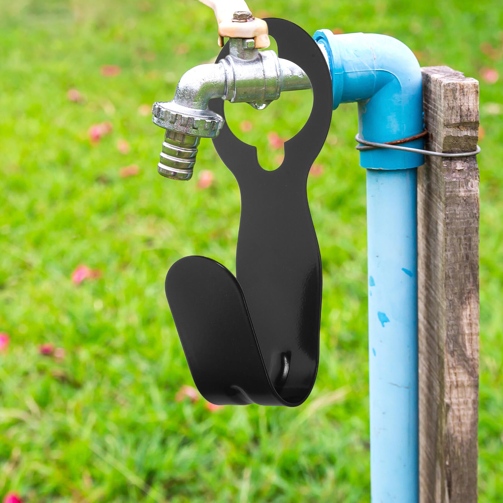 VICASKY Gancio in Ferro per Tubo da Giardino 2pezzi Porta Tubo Acqua Estensibile per Lavello Auto Terrazza