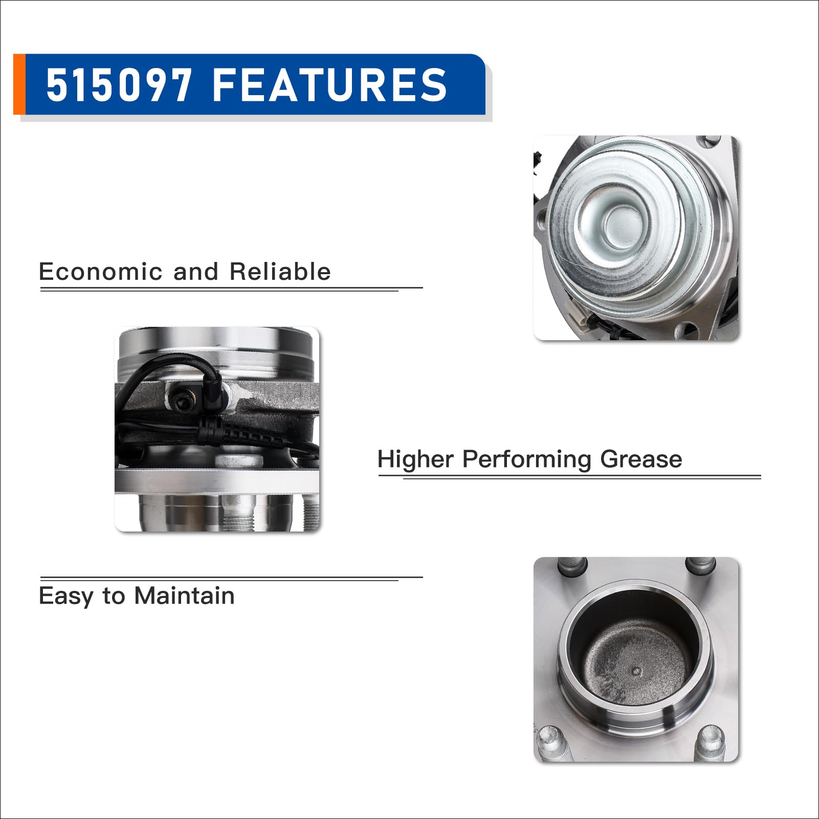 Amazon.com: PAROD Pair 515097 Wheel Hub Bearing Assembly