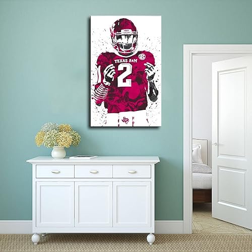 Miniatura 4 de BAVIEN Johnny Manziel - Póster de fútbol Art8 en lienzo para decoración de dormitorio, paisaje deportivo, oficina, habitación, regalo, sin marco 12