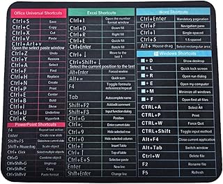 Excel - Alfombrilla para mouse (19,9 x 23,8 cm), color negro