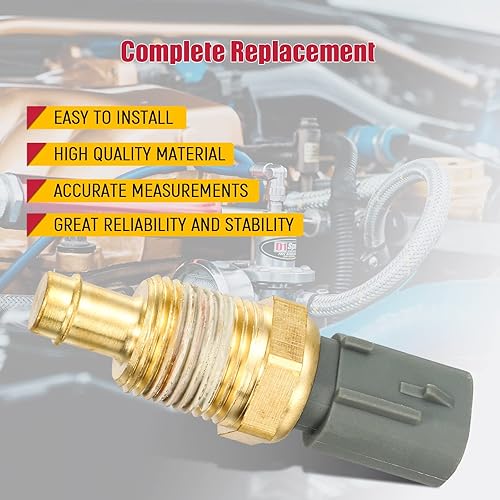 Miniatura 3 de AUTEX Sensor de temperatura del refrigerante del motor Sensor de temperatura del interruptor 5149077AB TX195 Compatible con Dodge Ram 1500 2500 3500
