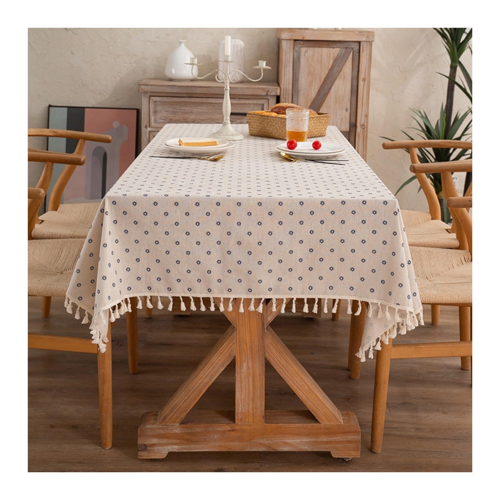 Nappe pâquerettes bleu KnSam pour éliminer les corvées de lavage fastidieuses