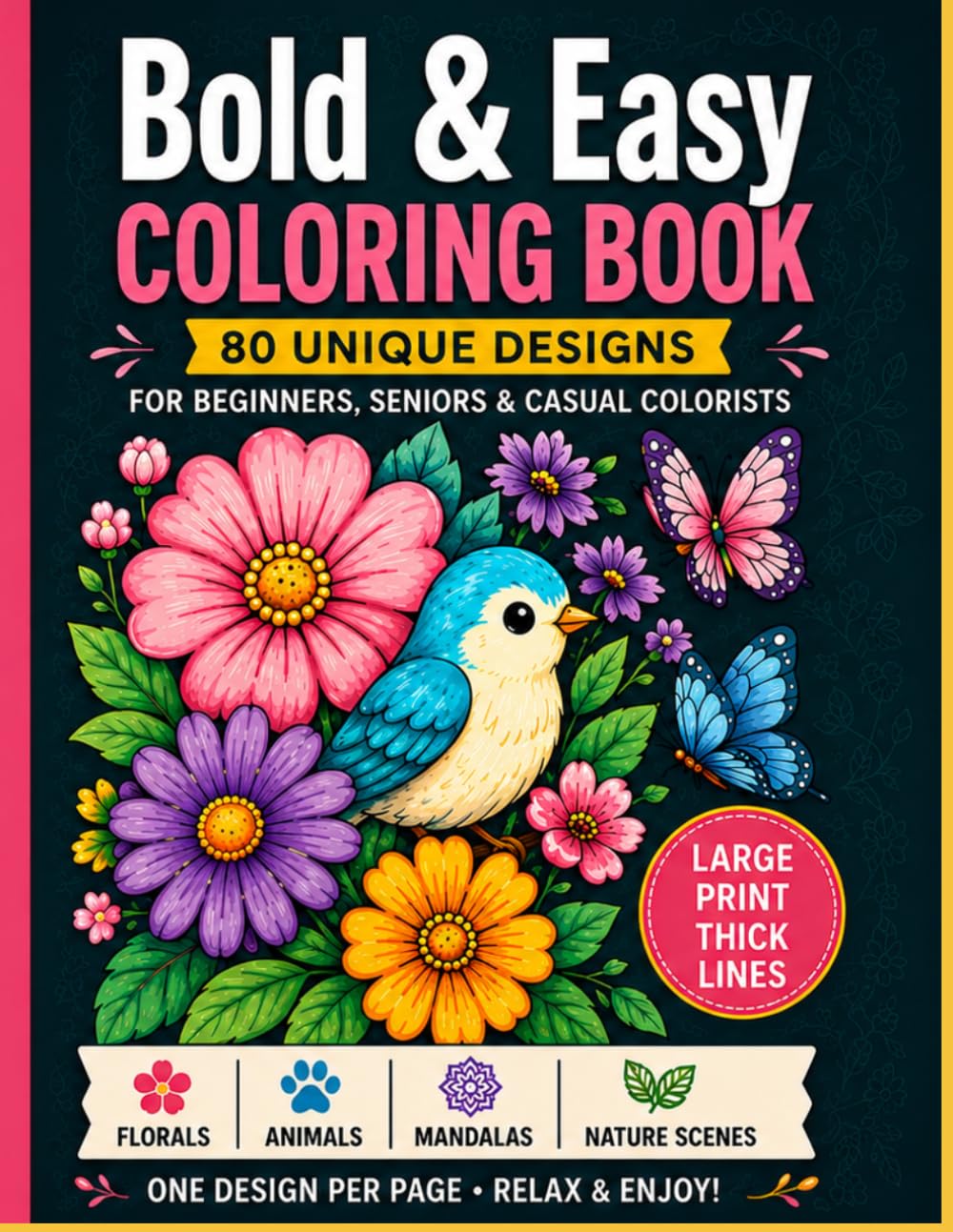 Bold & Easy Coloring Book