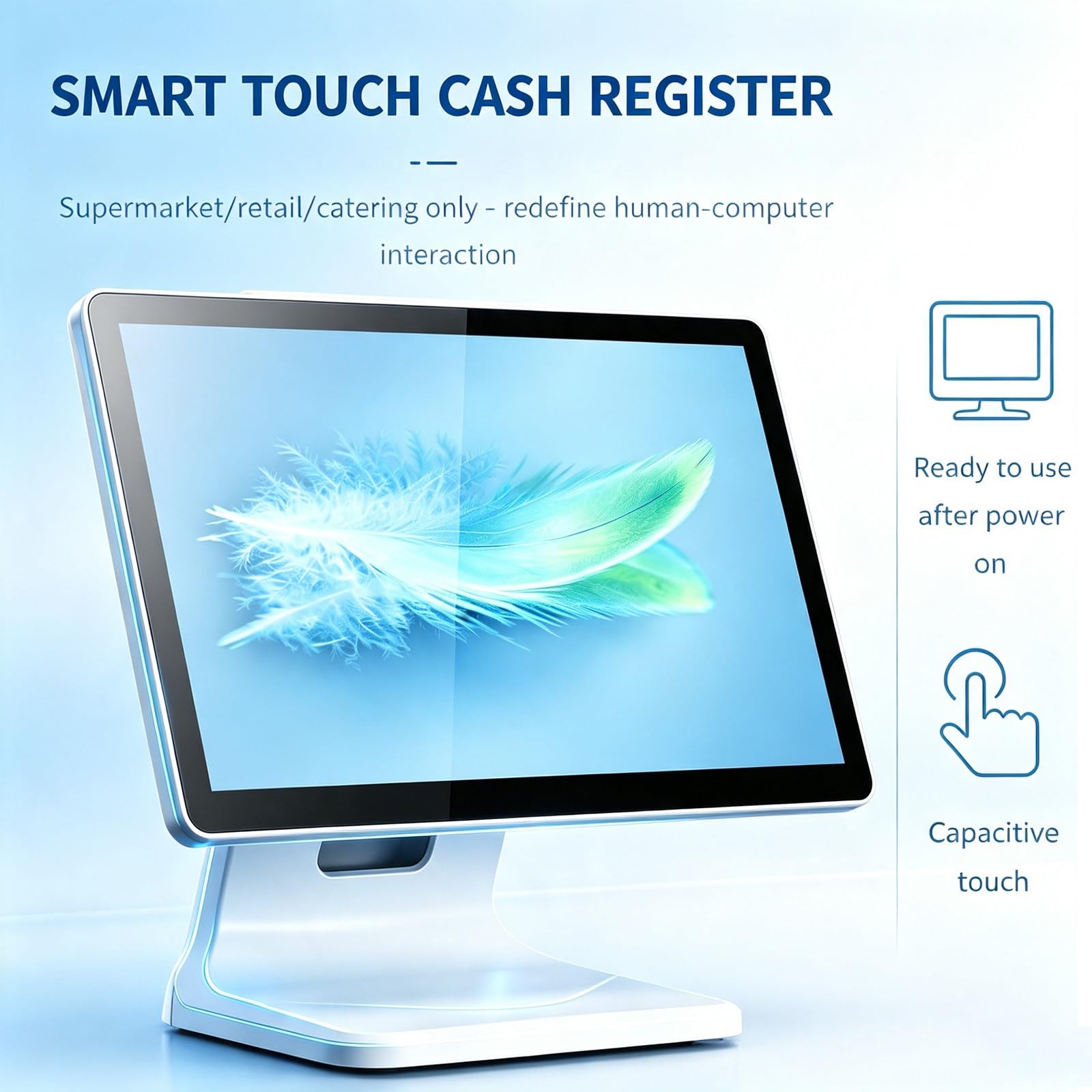Caja Registradora con Pantalla LCD para Pequeñas Empresas,