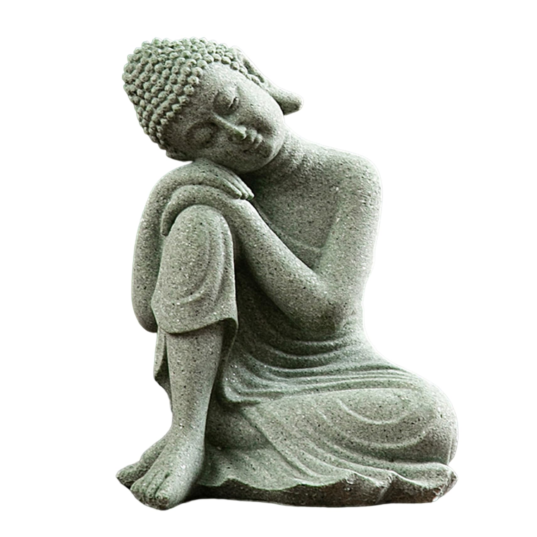 Wedhapy Style 1 Buddha Decor Buddha Statue Mini Buddah Ornament Sandstone Resting Sleeping Meditating Accessories For Zen Garden
