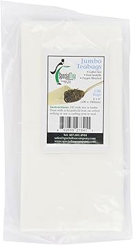 Special Tea Company 4 by 4-Inch 150-Piece Empty Tea/Herb Bags, Jumbo