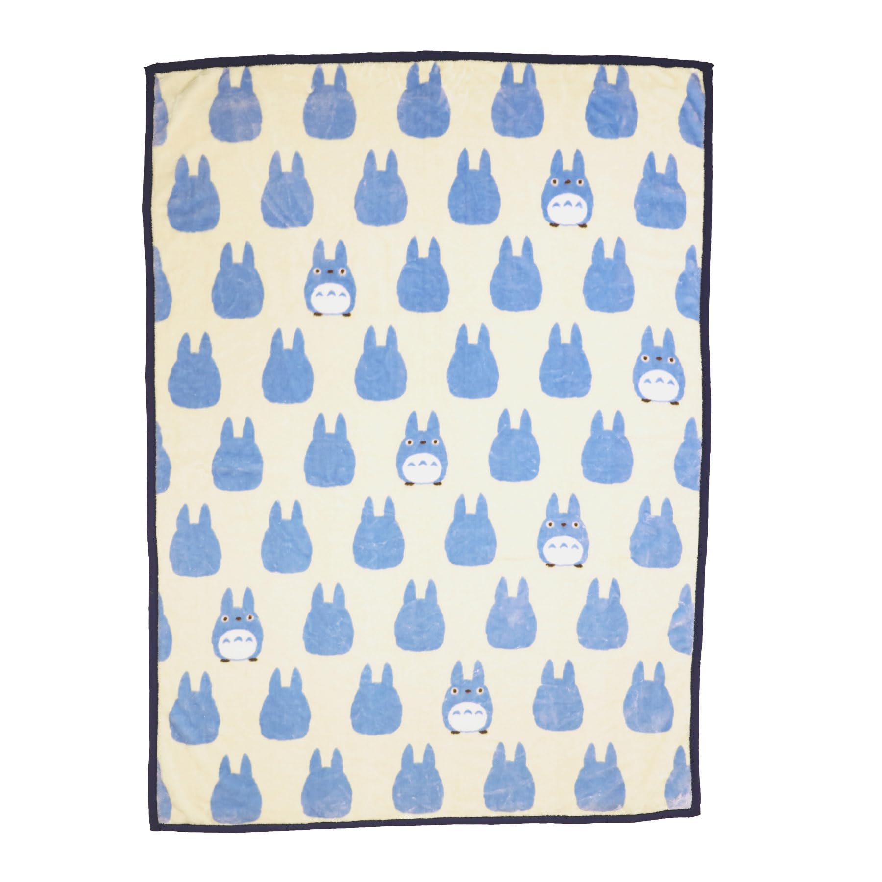 Couverture Totoro Silhouette Marushin plaid gris en coton doux pour canapé