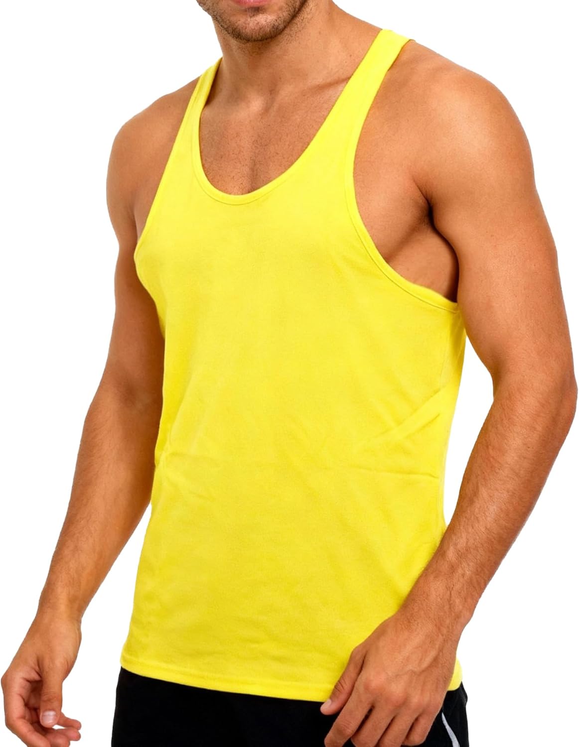 YAKER Men's Gym Tank Tops Y-Back Workout Muscle Tee Athletic Workout Fitness Vest T-Shirts - Image 4