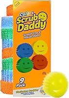 Vista 10 de Scrub Daddy Esponjas de Color – Esponjas multiusos para platos sin arañazos para limpieza de cocina, baño y hogar – Hechas con espuma de polímero