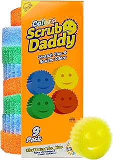 Scratch-Free Multipurpose Kitchen Sponges - Bulk Dish Sponges for Kitchen, Bathroom, Household Cleaning & More - Made with BPA-Free Polymer Foam (9 Count)