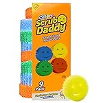 Scrub Daddy Scratch-Free Multipurpose Kitchen Sponges - Bulk Dish Sponges for Kitchen, Bathroom, Household Cleaning & More - Made with BPA-Free Polymer Foam (9 Count)