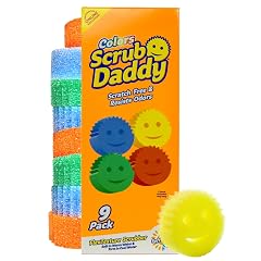 Scrub Daddy Scratch-Free Multipurpose Kitchen Sponges - Bulk Dish Sponges for Kitchen Bathroom Household Cleaning More - Made
