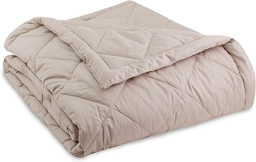 Miniatura 4 de Serta Down Alt - Manta alternativa de relleno de fibra cosida en edredón, individual, lino