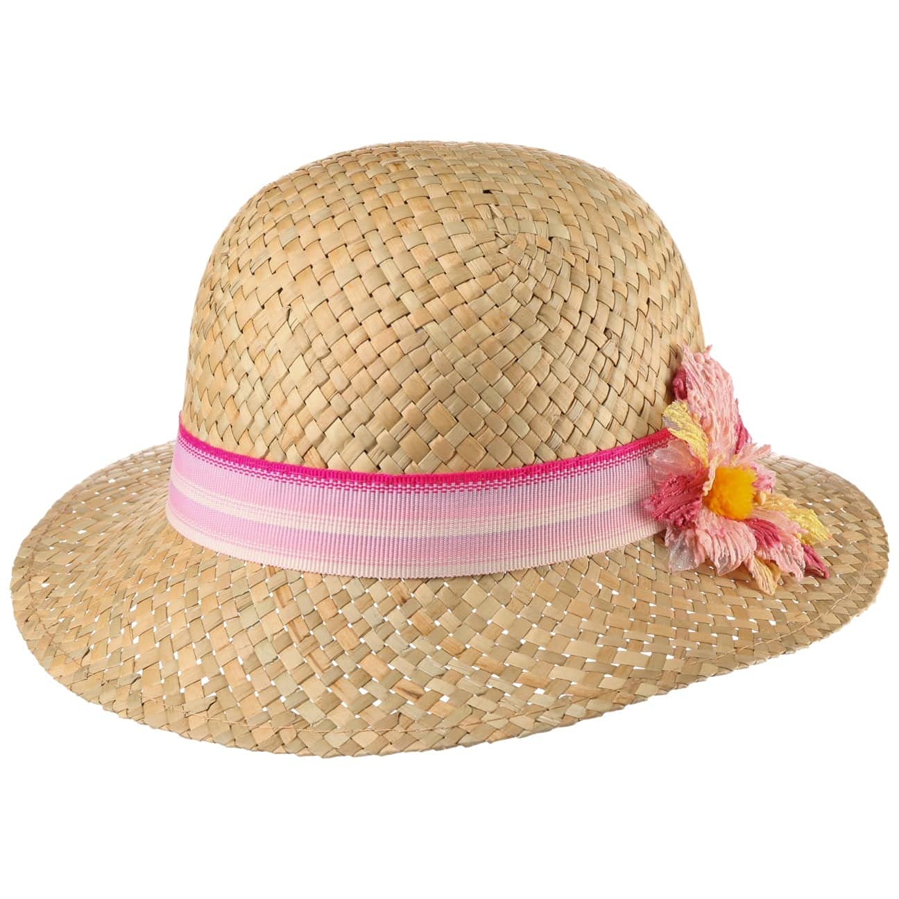 Lipodo Casquette En Paille Breezy Femme - Made In Italy De Soleil Plage Visière Pour Le Avec