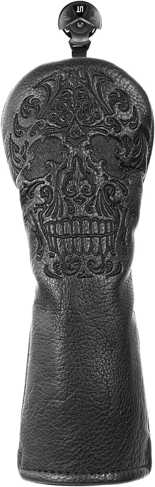 Craftsman Golf Skull Skeleton Black Golf Club Head Covers Headcover for Woods Driver and Hybrids Irons