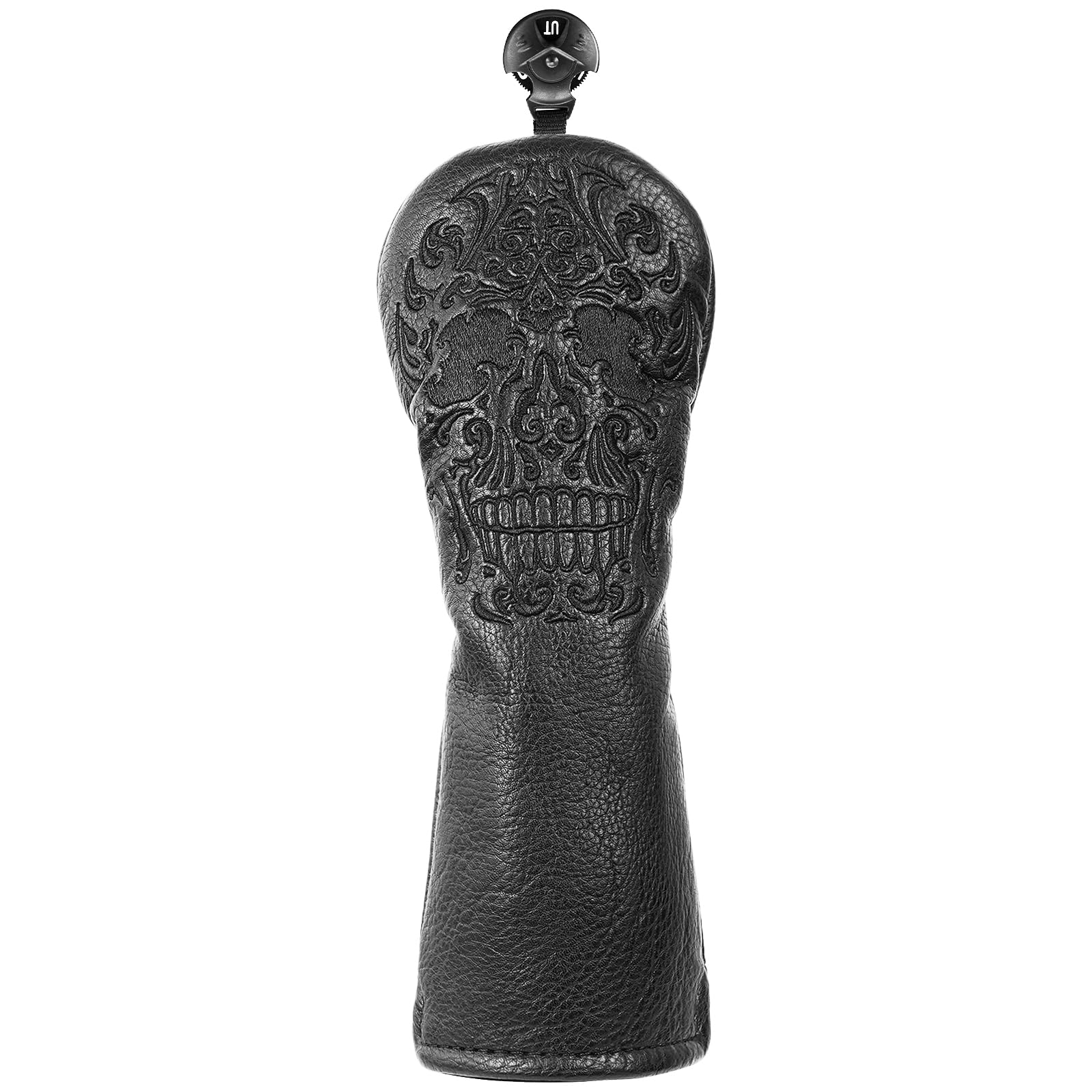 Craftsman GolfSkull Skeleton Black Golf Club Head Covers Headcover for Woods Driver and Hybrids Irons