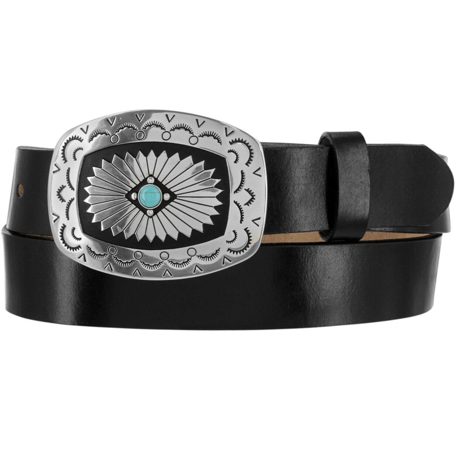Tony LamaLadies Black The Santa Rosa Belt (small)