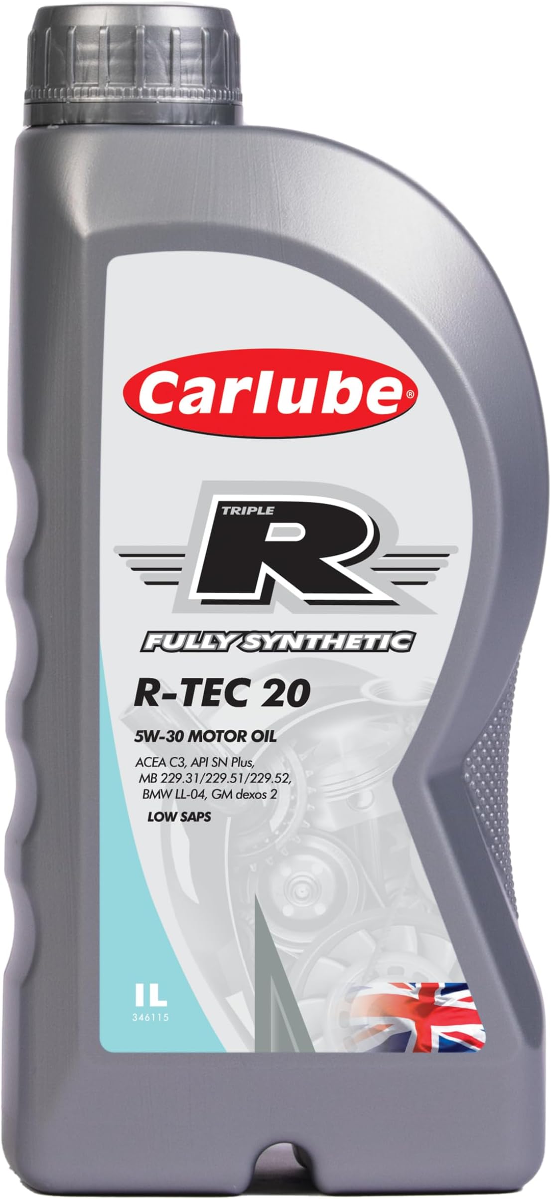 Triple R 5W-30 ACEA C2/C3, API SP Fully Synthetic Engine Oil R-TEC 20 1L