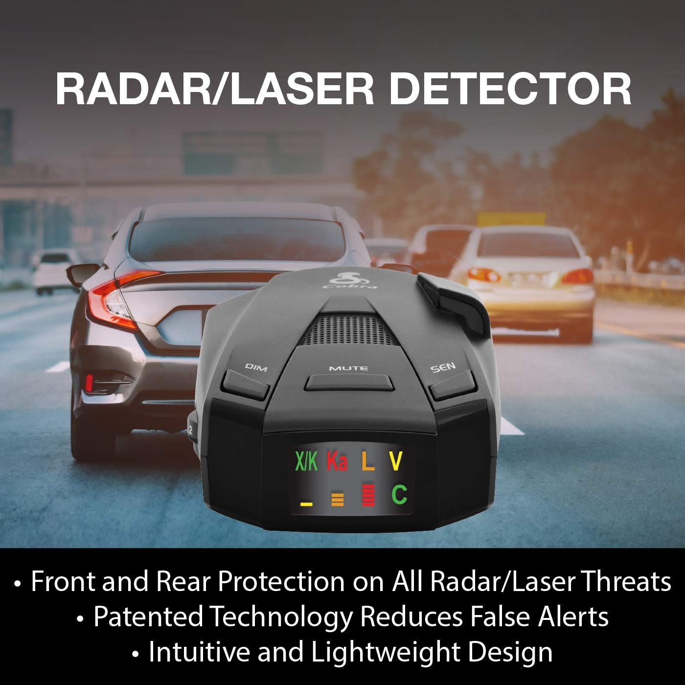Suреr Sаlе 🛒 Cobra RAD 250 Laser Radar Detector - Long Range, False Alert Filter, & OLED Display