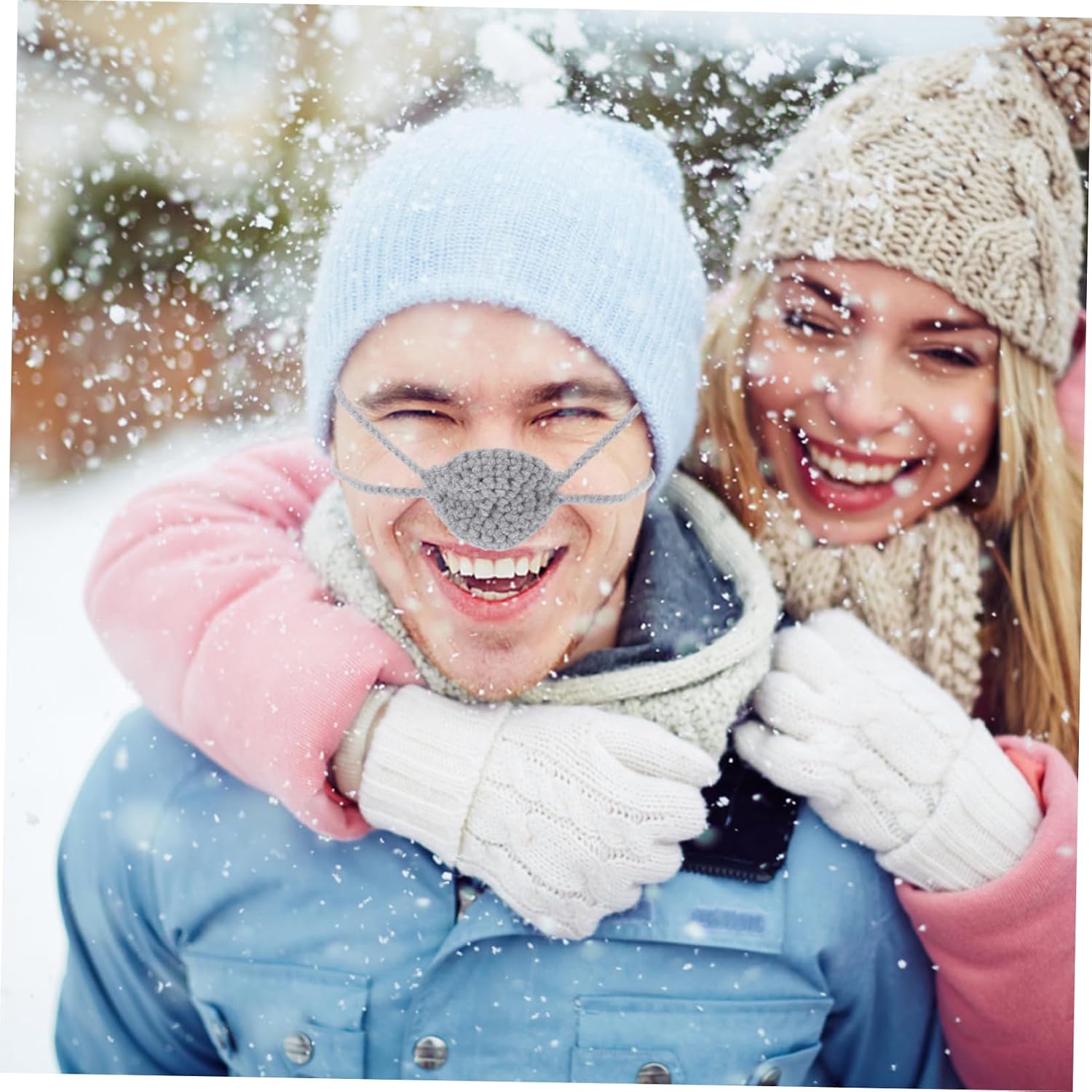 Breathable Knitted Nose Warmer Crochet Nose Cover Winter Protector for Outdoor Activities Warm and Comfortable