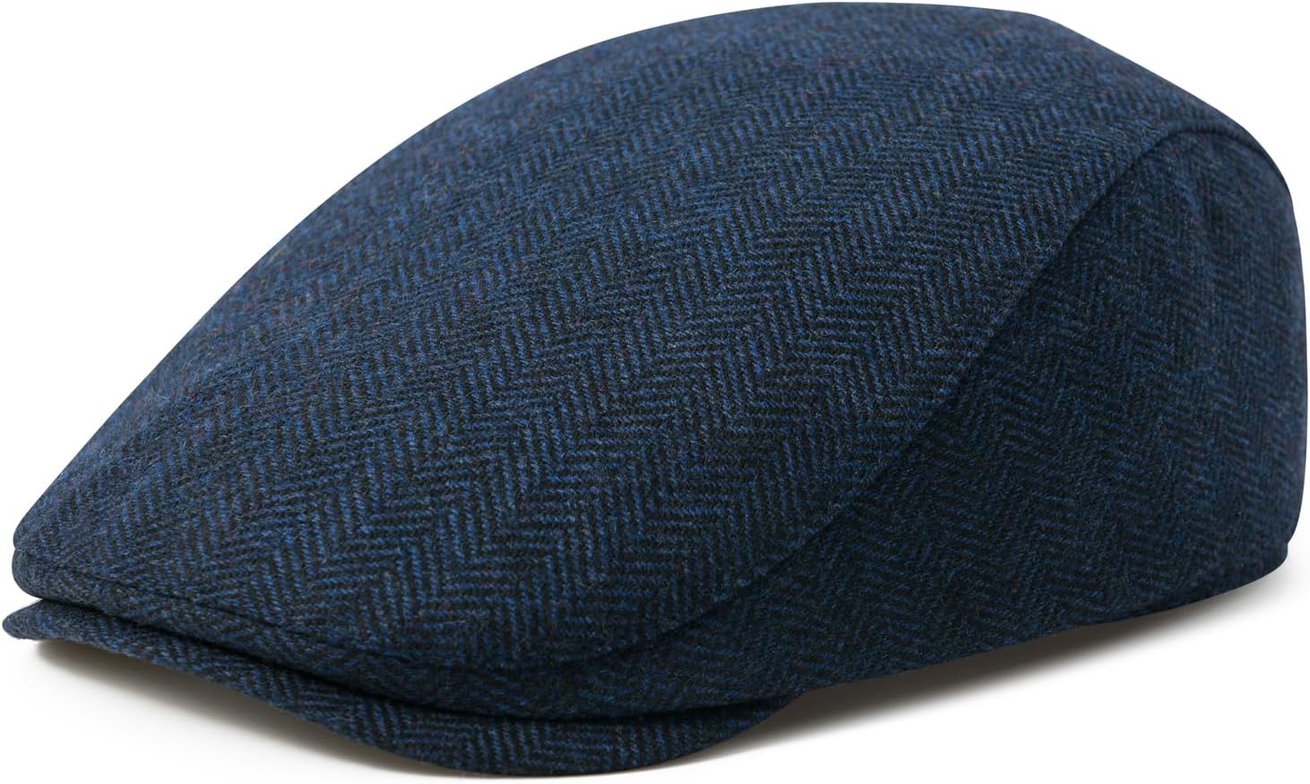 Men Wool Blend Flat Cap Tweed Newsboy Ivy Hat