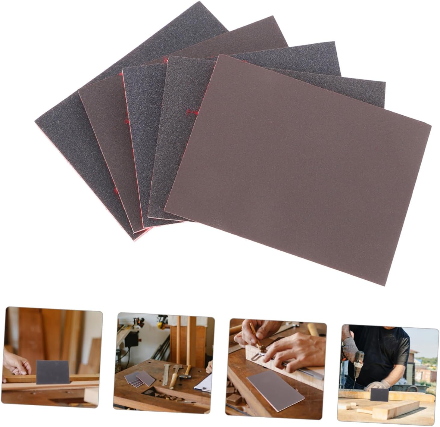 Sandpaper,5sets Grinding Sponge Pad Sand Paper Sandpaper Sanding Blocks for Wood Sandpaper Block Sponge 20pcs*5