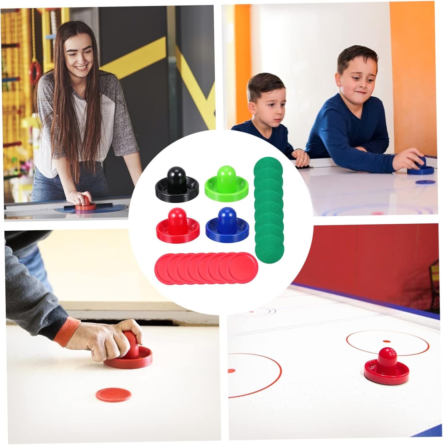 2 Sets Air Hockey Plastic Hockey Accessories Hockey Parts