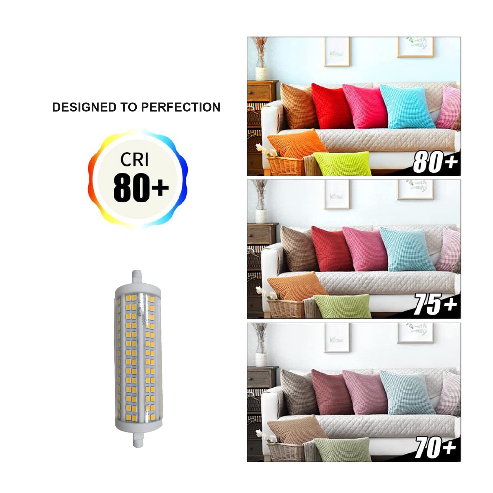 LED ATOMANT 5x Bombilla LED R7S 20W 118mm Regulable Color Luz Fria 2000lm