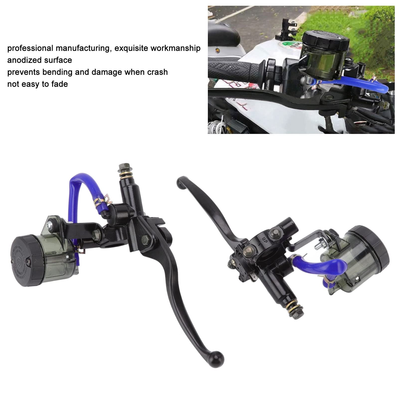 Leve Freno Frizione, 1 Paio Freno Moto Frizione Cilindro Maestro Freno Leva Frizione Accessori Moto con Sostituzione Serbatoio per Leve Maniglia Freno Frizione Moto