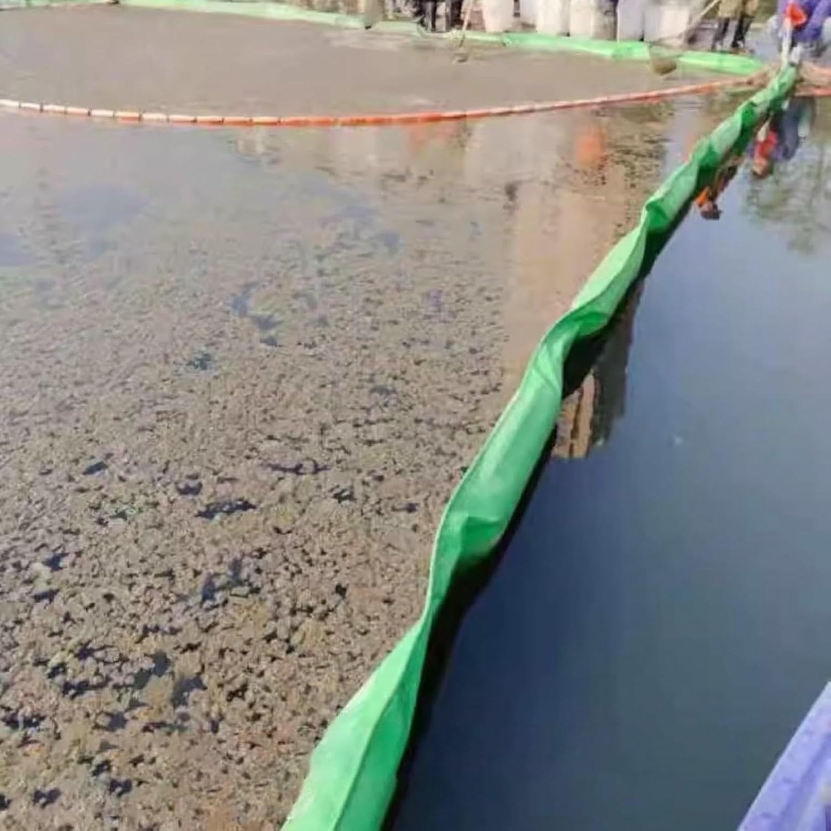 LYDBMYT Floating Oil Containment Boom, Reusable Marine Spill Barrier for Water Pollution Control
