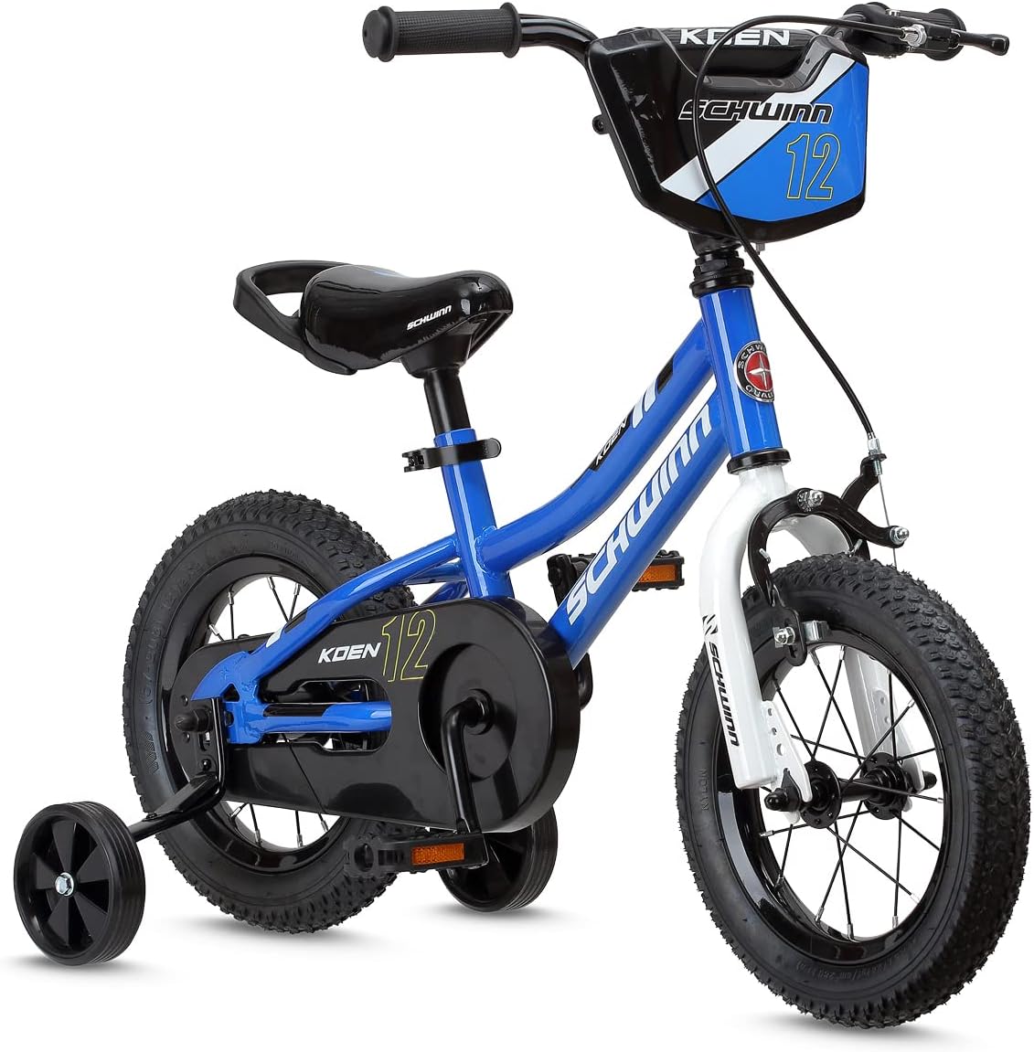 Schwinn Koen Bike, 12 Inch Bike for Kids Ages 2-4, SmartStart Ergonomic Design for Kids, Adjustable Seat Grows with your Child, Rear Coaster Brake and Front Caliper Brake, Training Bicycle
