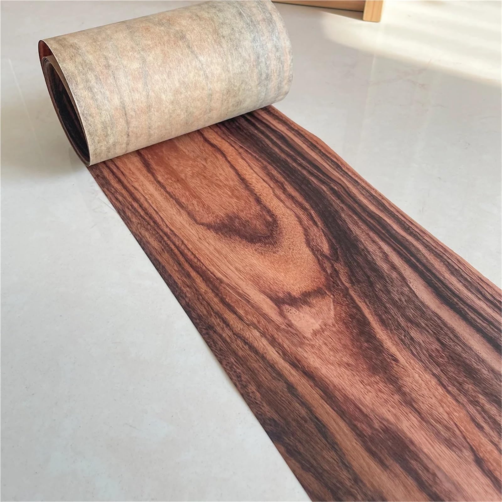 Święta z drewna Fornir w rolce, prawdziwy dąb, klejony, grubość 0,2 mm, 16 x 220 cm, 3 szt.(3pcs)