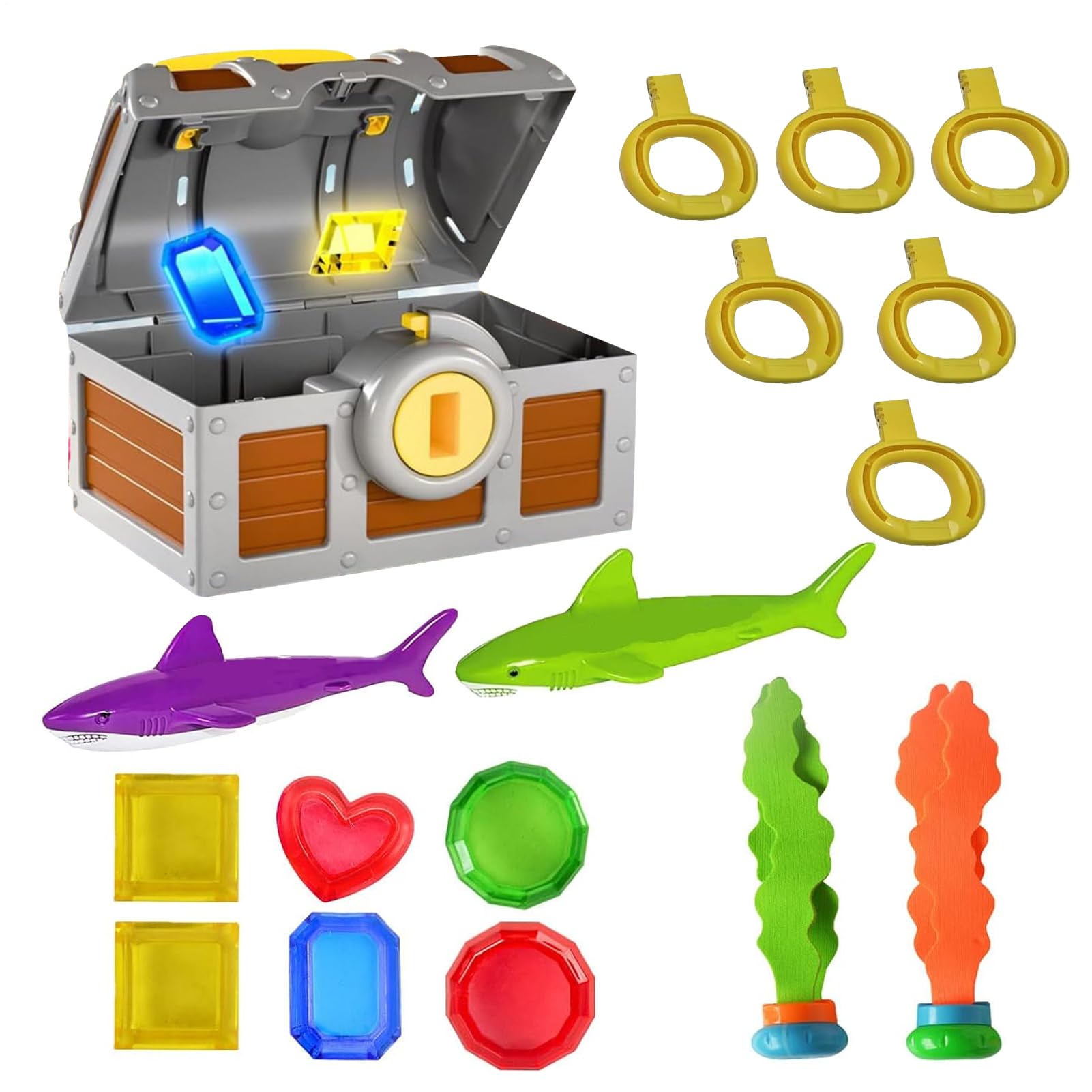 Anillos De Buceo De 2.5 Metros – 2 Unidades Para Juegos En La Piscina – Ajustables Y Flotantes – Verano Y Fiestas Acuáticas