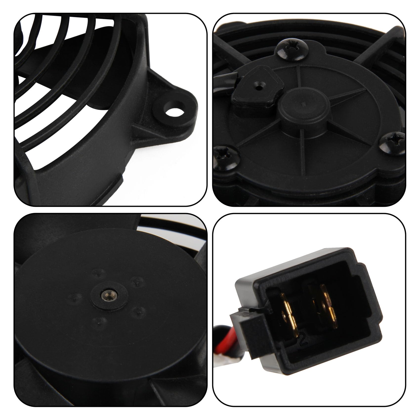 DOCAS 5 pollici 12 V 50 W Ventola di raffreddamento del motore,ventola del radiatore compatibile per Pit Dirt Bike Motocross ATV UTV Quad Go Kart Buggy