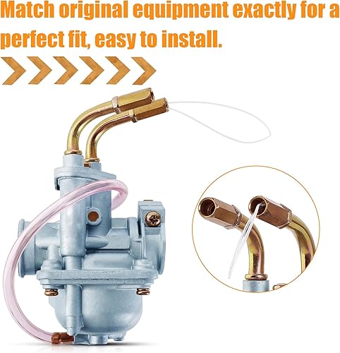 Miniatura 6 de Carburador + cable del acelerador + cable de estrangulador compatible con Yamaha Peewee PW50 Y-Zinger PW 50 Gtmotor G50T Loncin PY50 LX50PY Jianshe