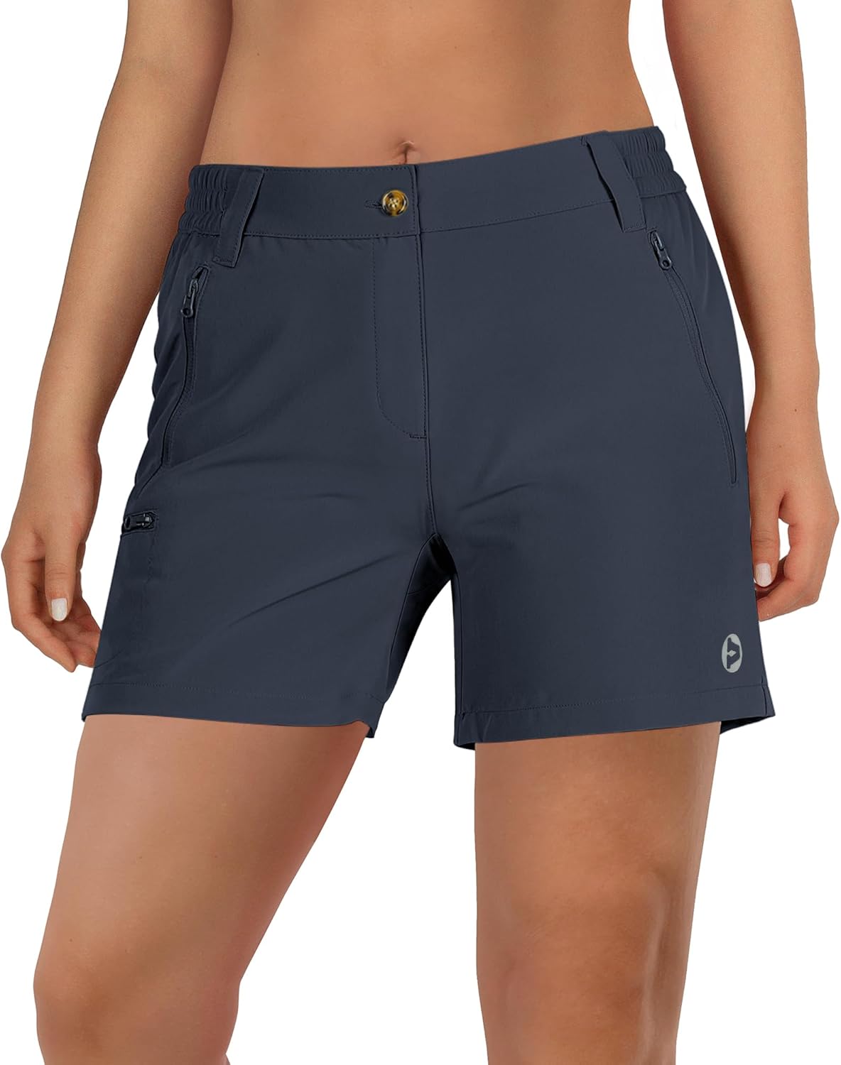 Outdoor Ventures Women's Hiking Shorts Stretch Lightweight Golf Shorts Quick Dry UPF 50+ 5 inch Cargo Short for Camping