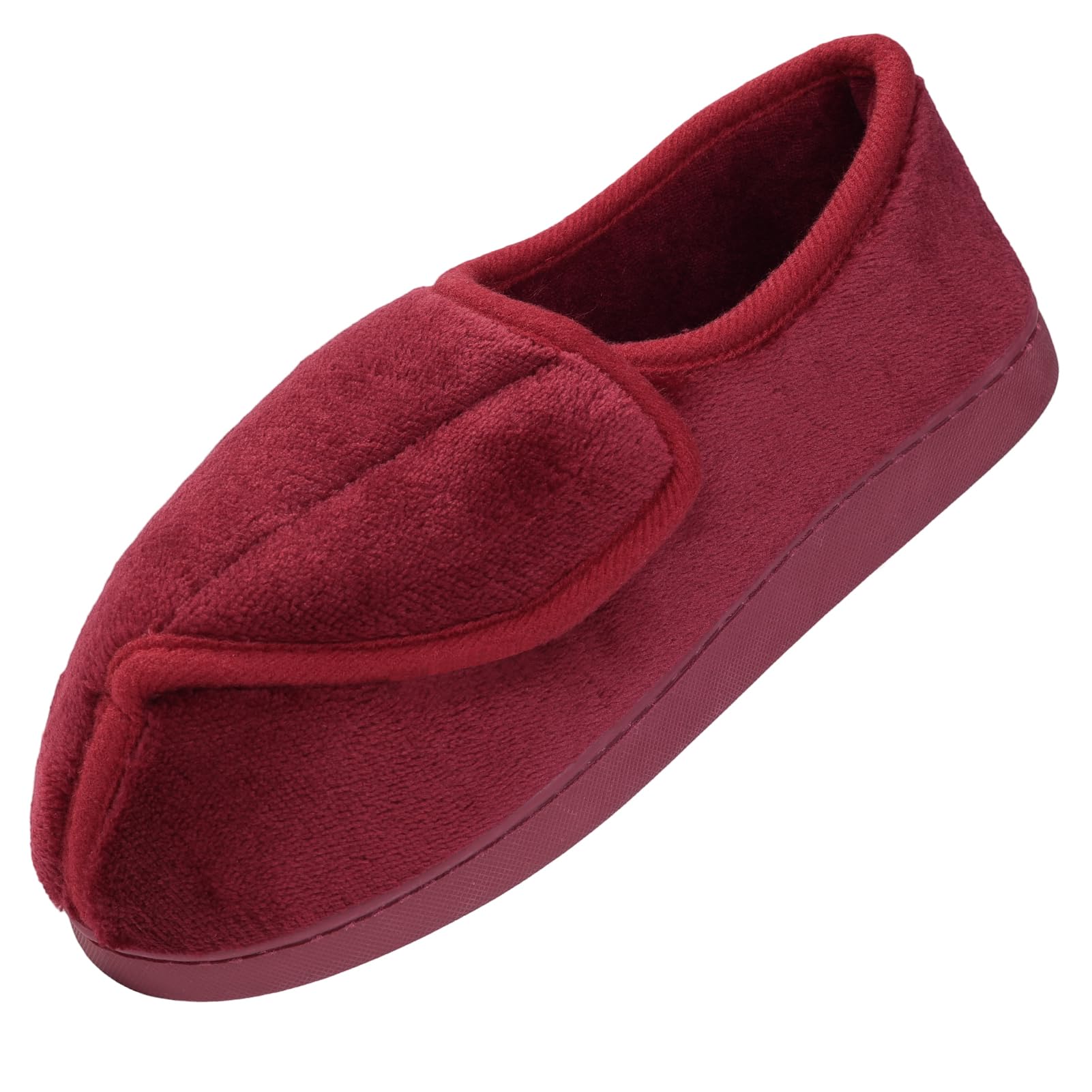 Git-up Women Soft wide Slippers Memory Foam Closed Toed Diabetic Arthritis Edema House Slippers