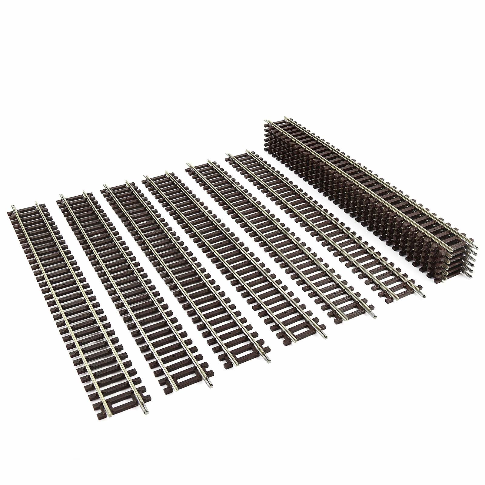 HO Scala Codice 100 Binario dritto/Curvo Binario Rame-Nichel con Joiner (binari dritti-12PCS)