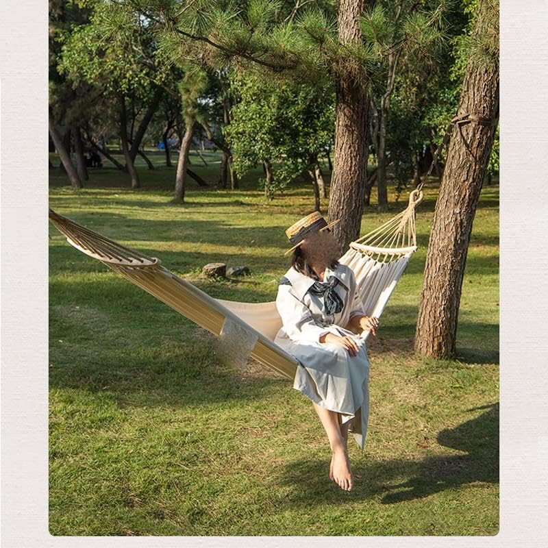 Outdoor Hammock Anti-Rollover Single Canvas Camping Swing Adult Portable Hanging Chair