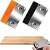 2pcs Woodworking Edge Trimmer,Edge Banding Trimmer Wood Chamfering Fillet Scraper,Edge Banding Trimmer,Portable Manual Edge Banding Cutter,Mini Portable Trimmer,Durable Edge Banding Trimming Tool